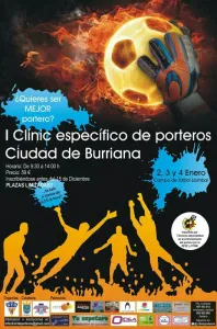 Cartel I Clinic Porteros Burriana