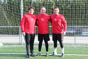 Javi Guerola, Ramón Marqués y Carlos Gomez, técnicos especialistas en entrenamiento de porteros-2